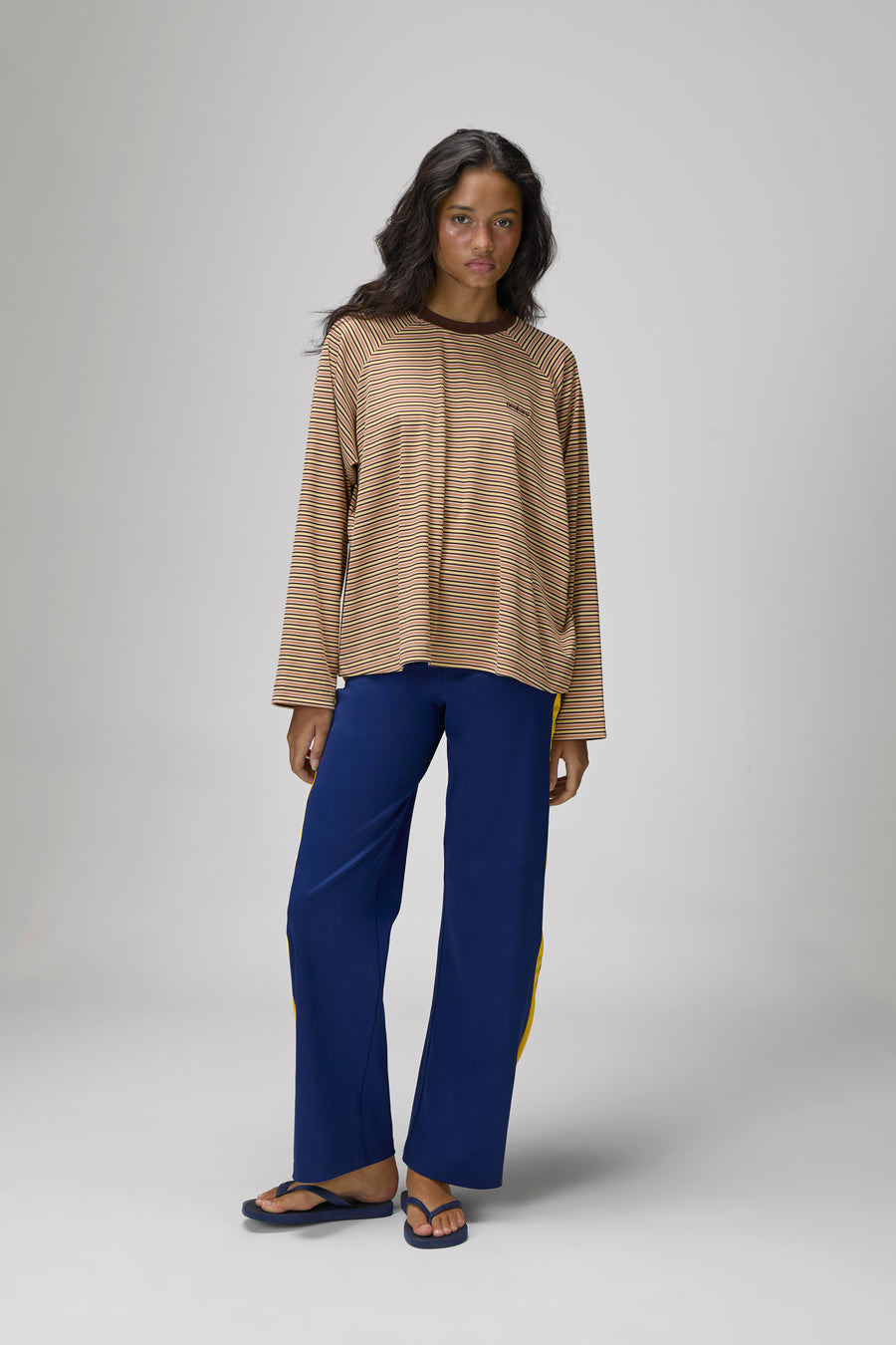 Douglas Oversized Long Sleeve Tee in Sunset