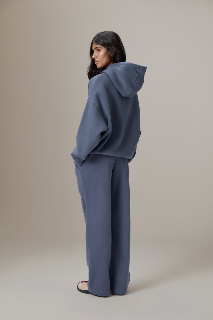 Seekers Classic Wide Leg Sweatpants in Vintage Blue
