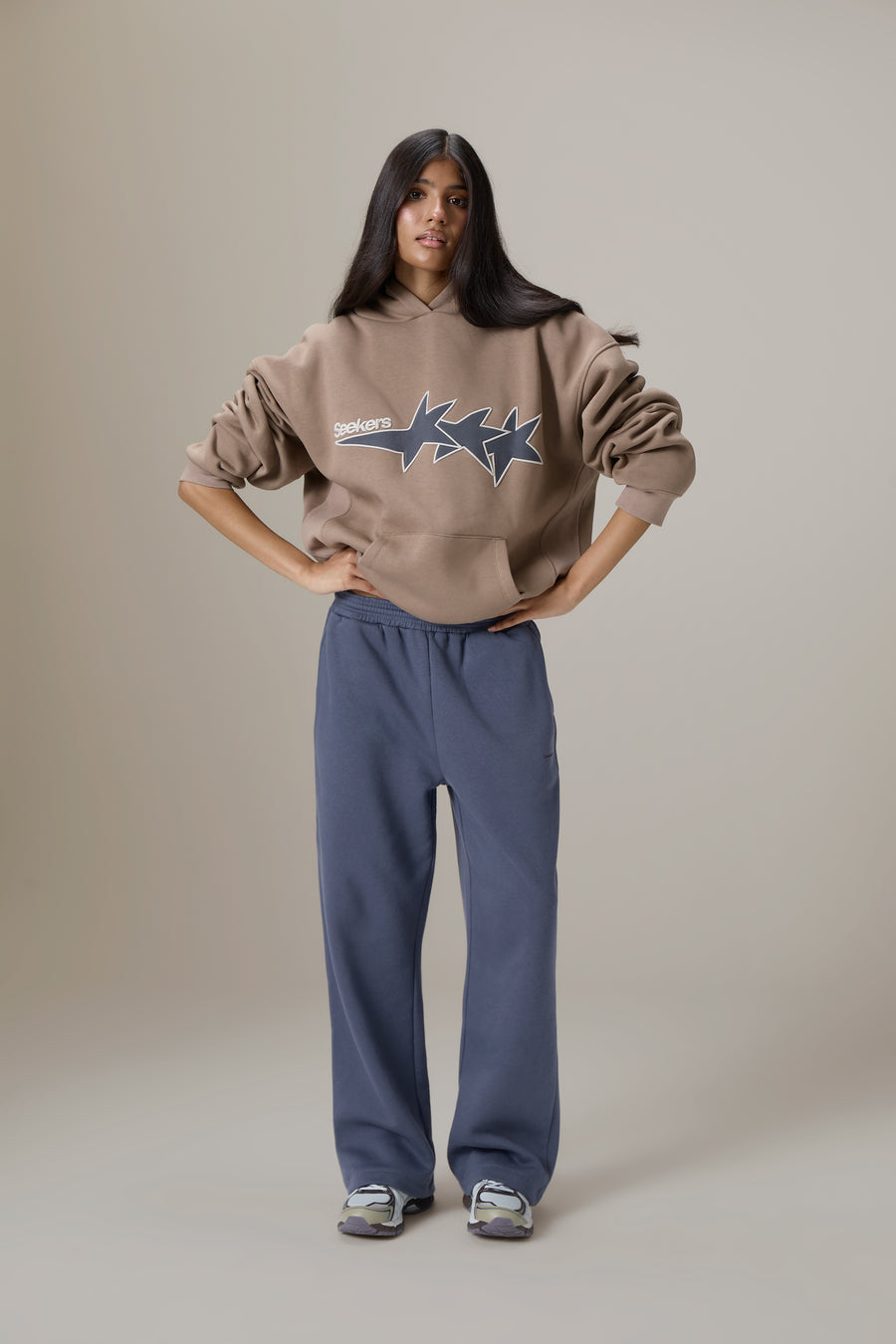 Seekers Stargirl Hoodie in Mid Brown