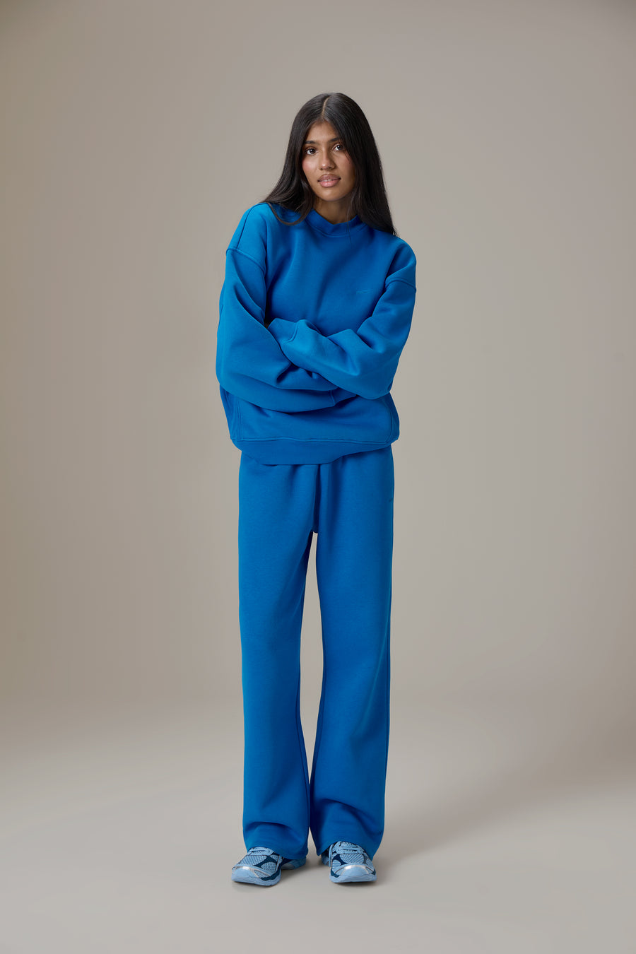 Seekers Classic Wide Leg Sweatpants in Bluebird