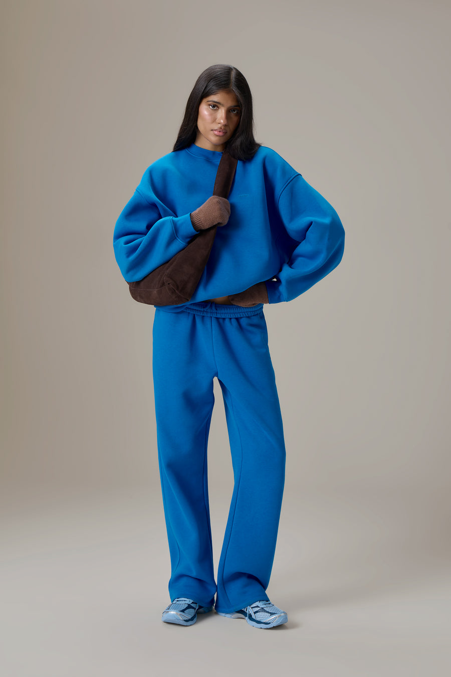 Seekers Classic Wide Leg Sweatpants in Bluebird