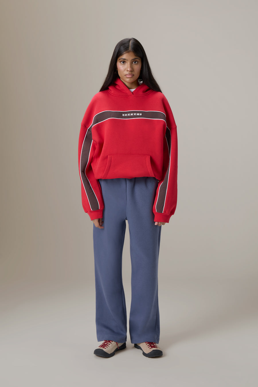 Seekers Speedway Hoodie in Red