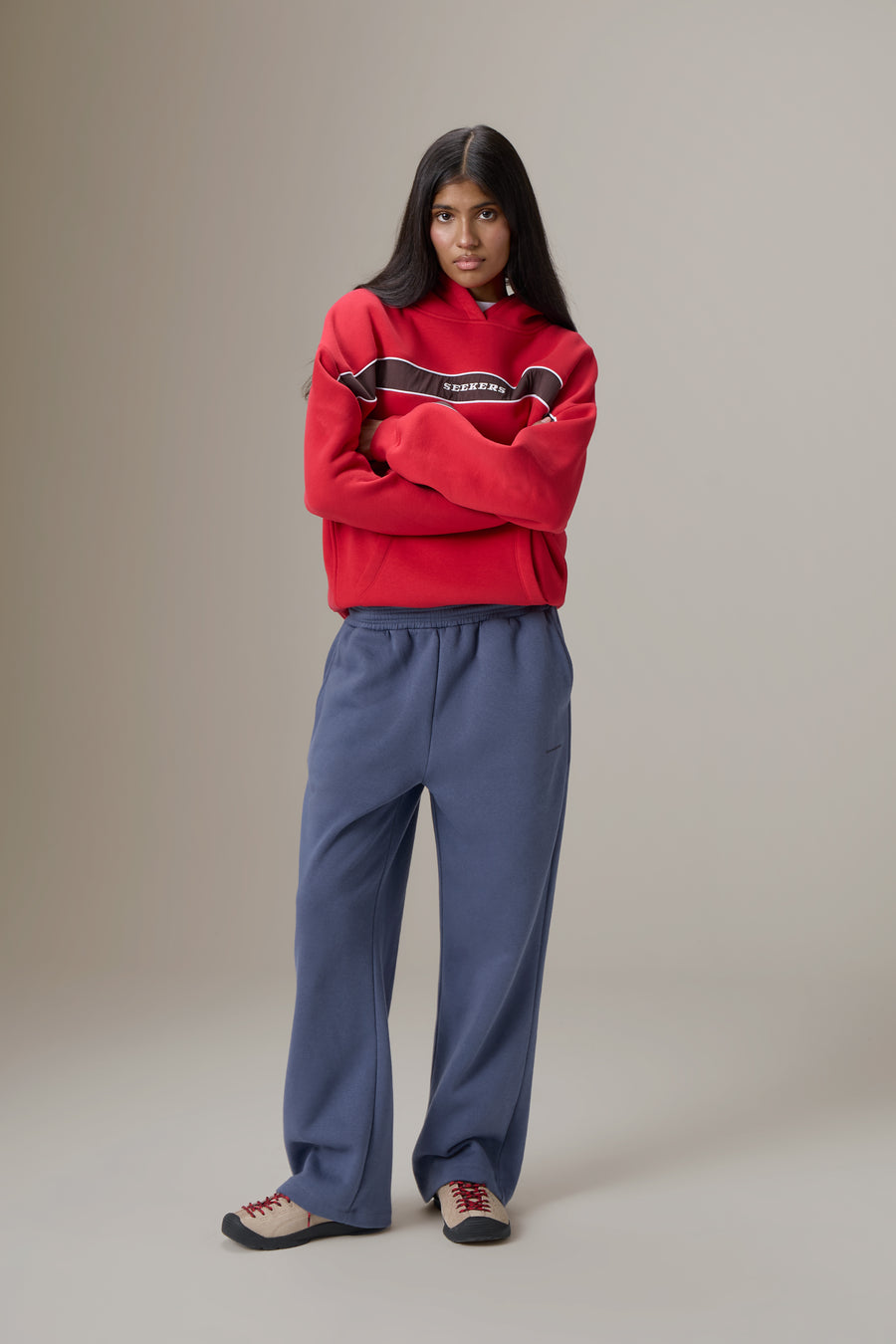 Seekers Speedway Hoodie in Red