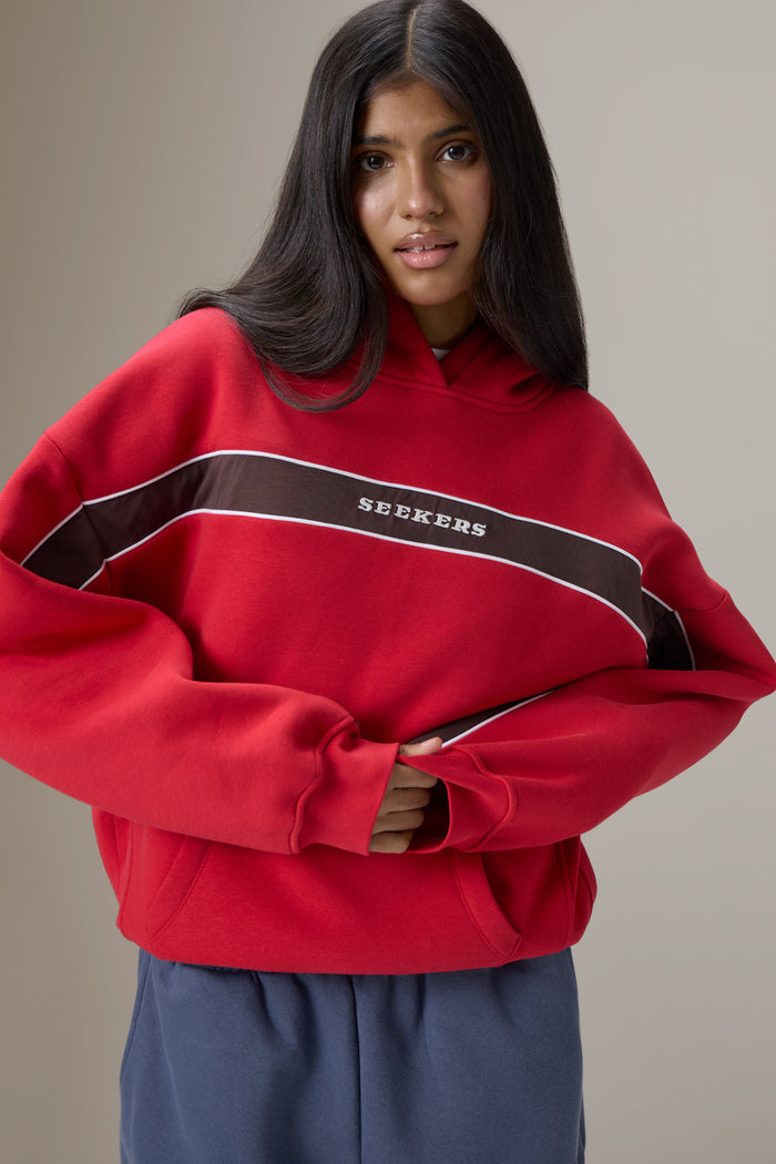 Seekers Speedway Hoodie in Red