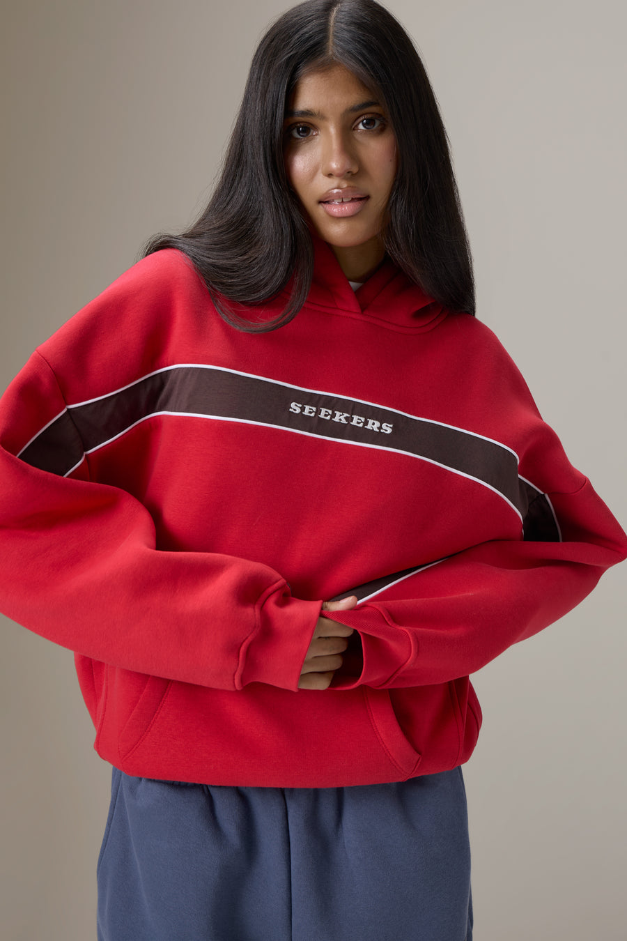 Seekers Speedway Hoodie in Red