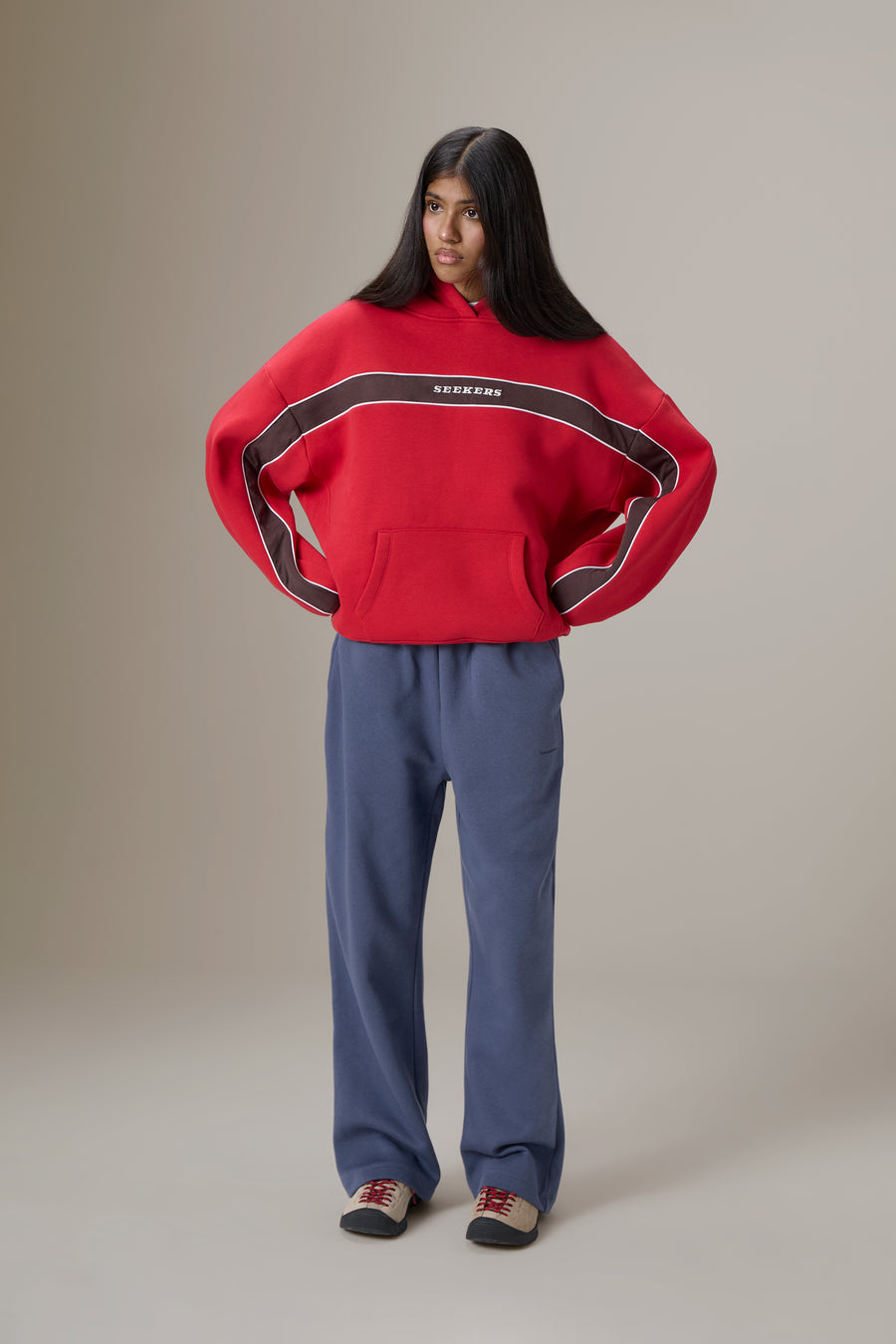 Seekers Speedway Hoodie in Red