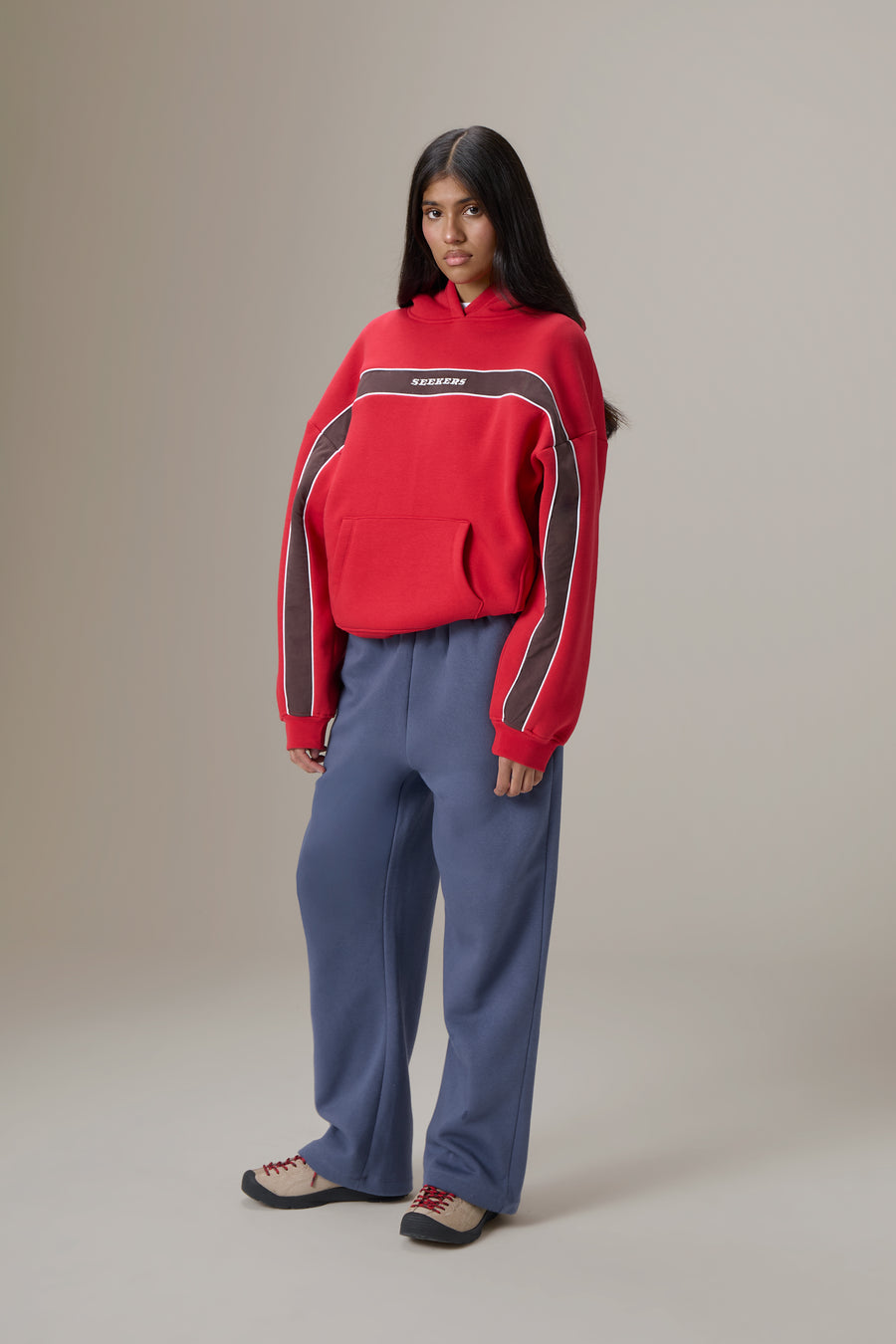 Seekers Speedway Hoodie in Red