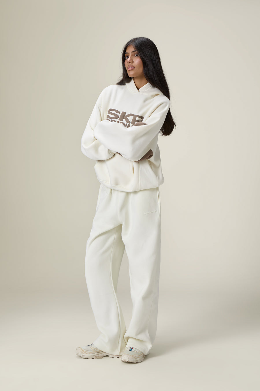 Seekers Originals Panel Hoodie in Cream Balm