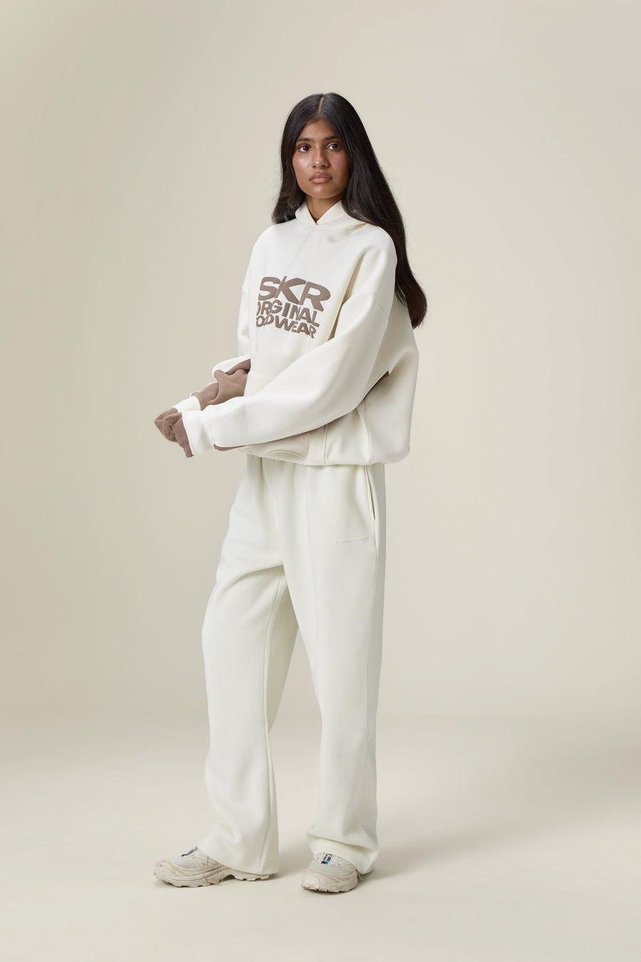 Seekers Originals Panel Hoodie in Cream Balm