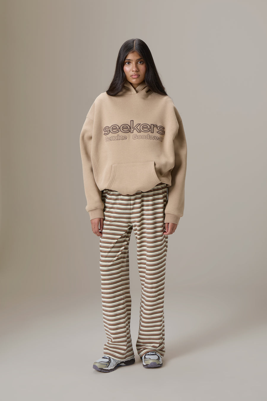 Seekers Goodwear Hoodie in Teddy Beige