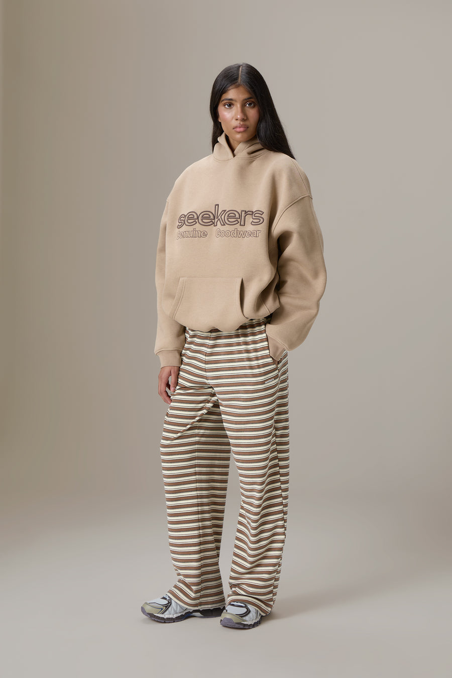 Seekers Goodwear Hoodie in Teddy Beige