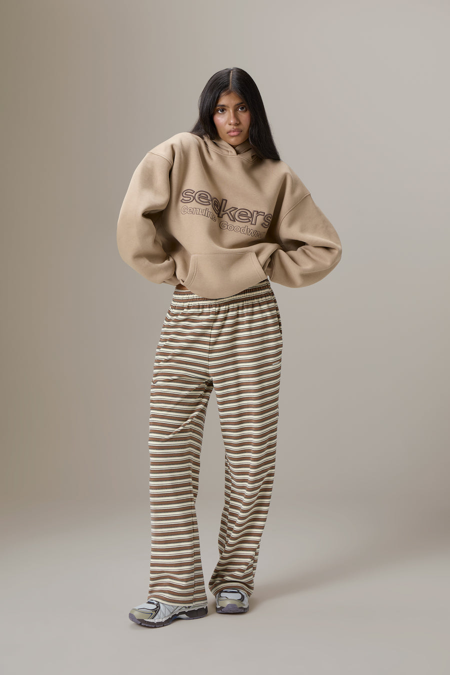 Seekers Goodwear Hoodie in Teddy Beige