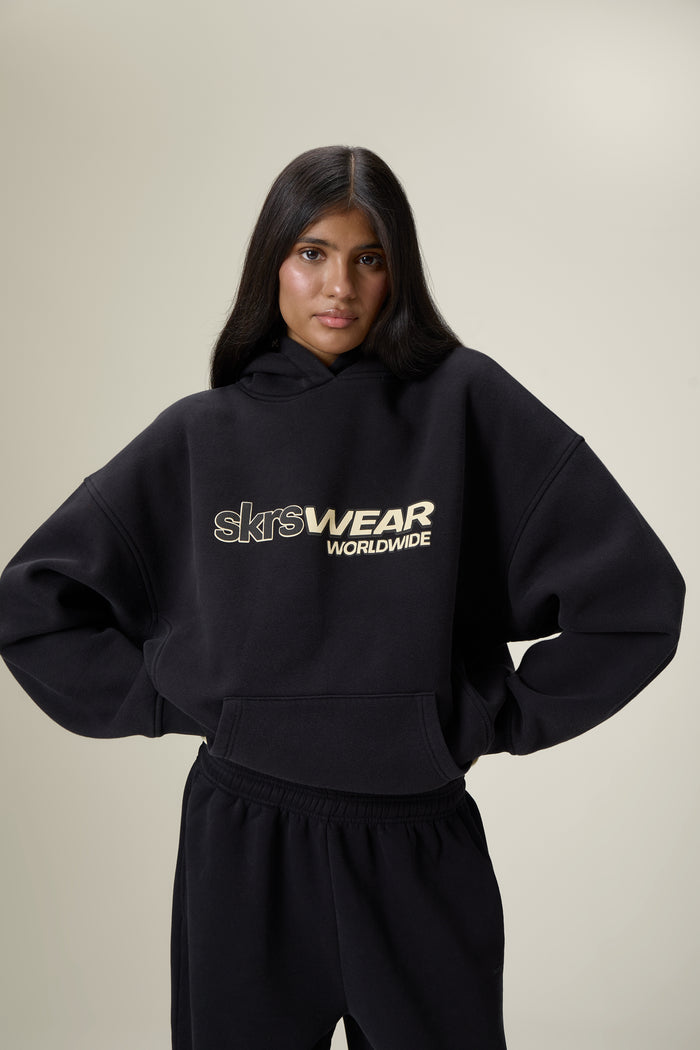 Seekers Wear Hoodie in Washed Black
