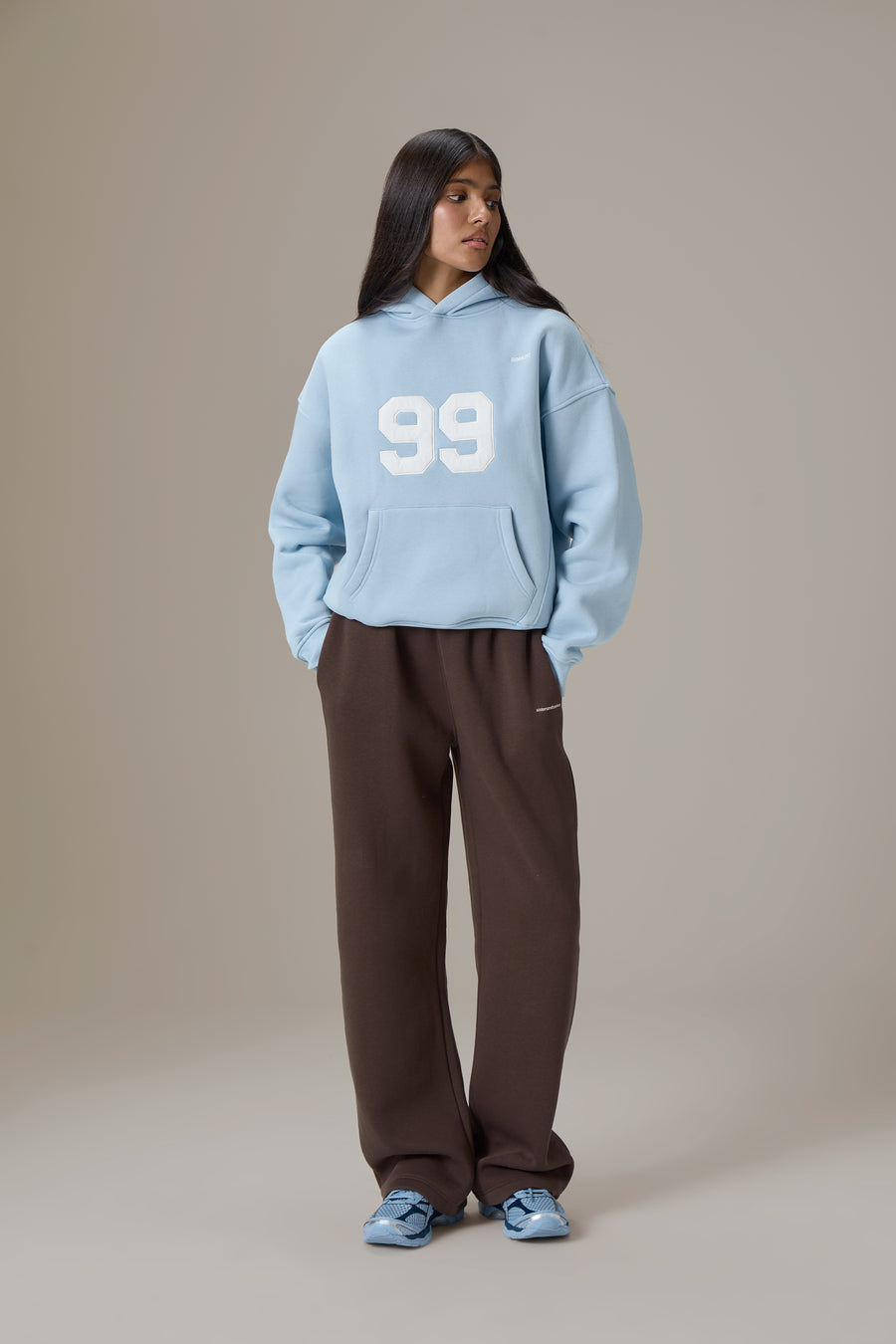 99 Hoodie in Powder Blue