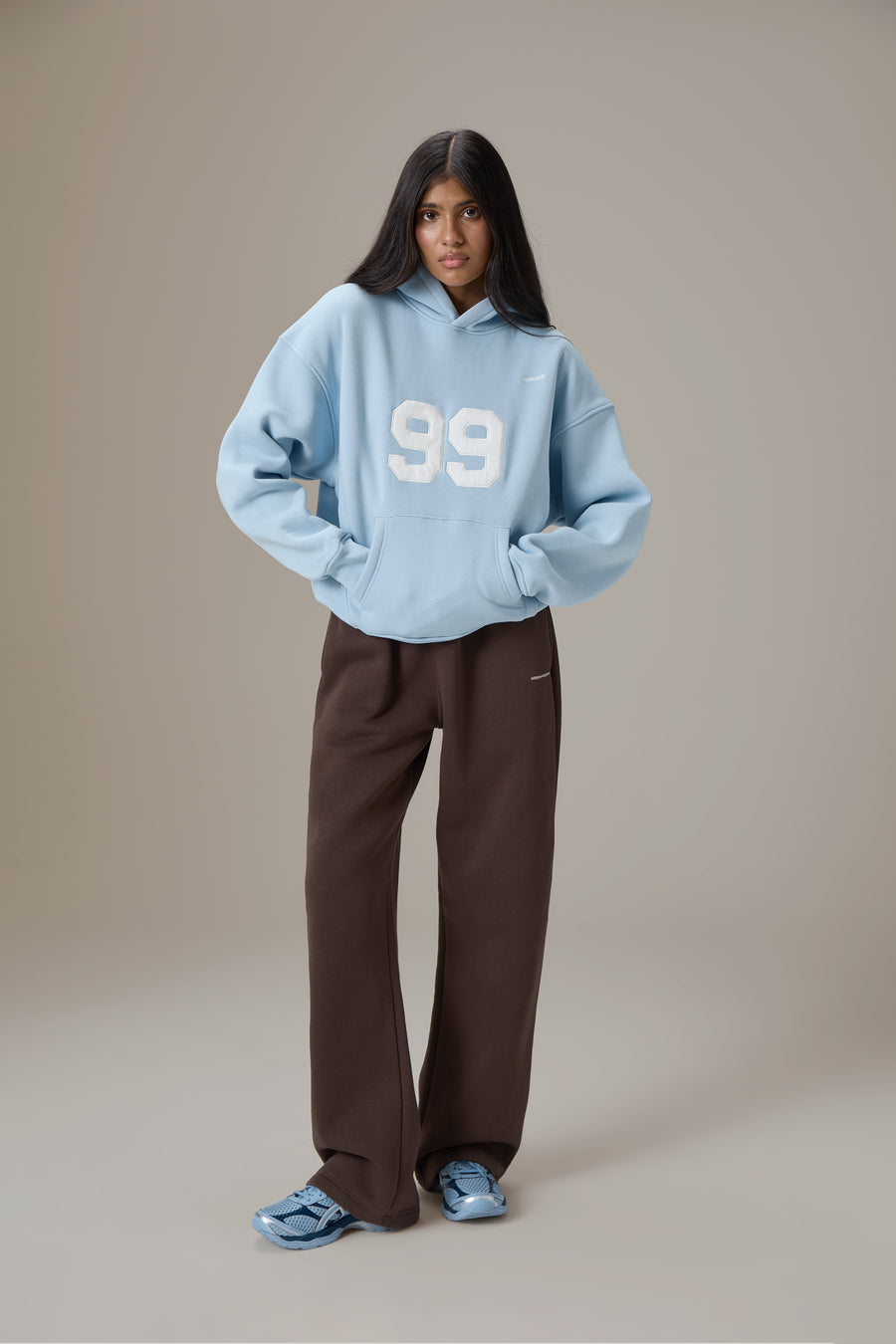 99 Hoodie in Powder Blue