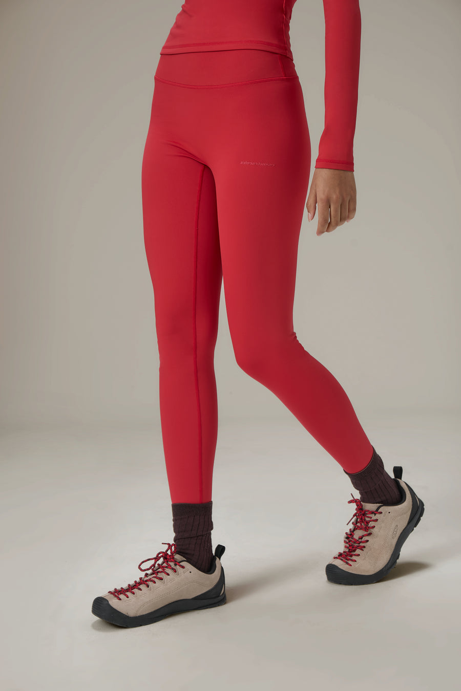 Soft Active Leggings in Red