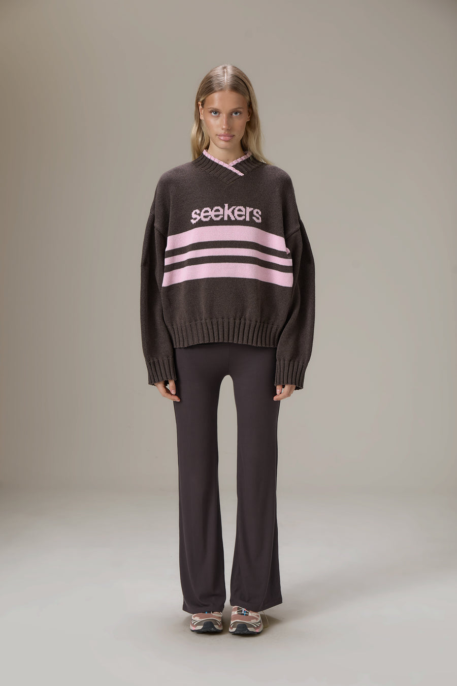 Peggy Logo Knit Sweater