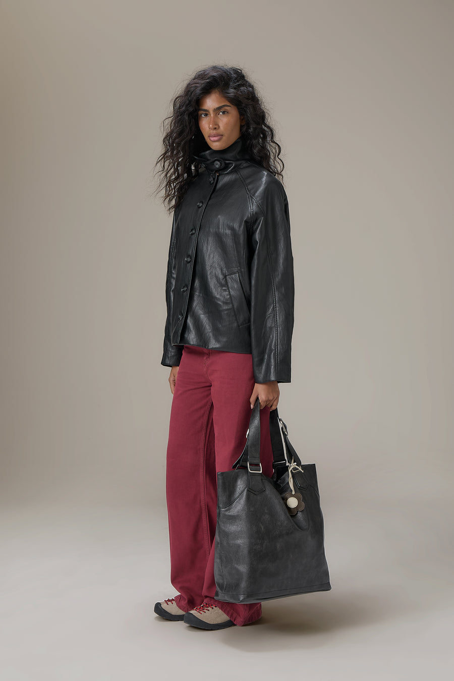 Burbank Faux Leather Everyday Tote Bag