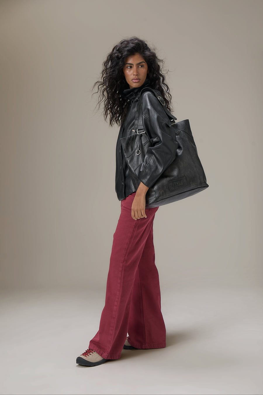 Burbank Faux Leather Everyday Tote Bag