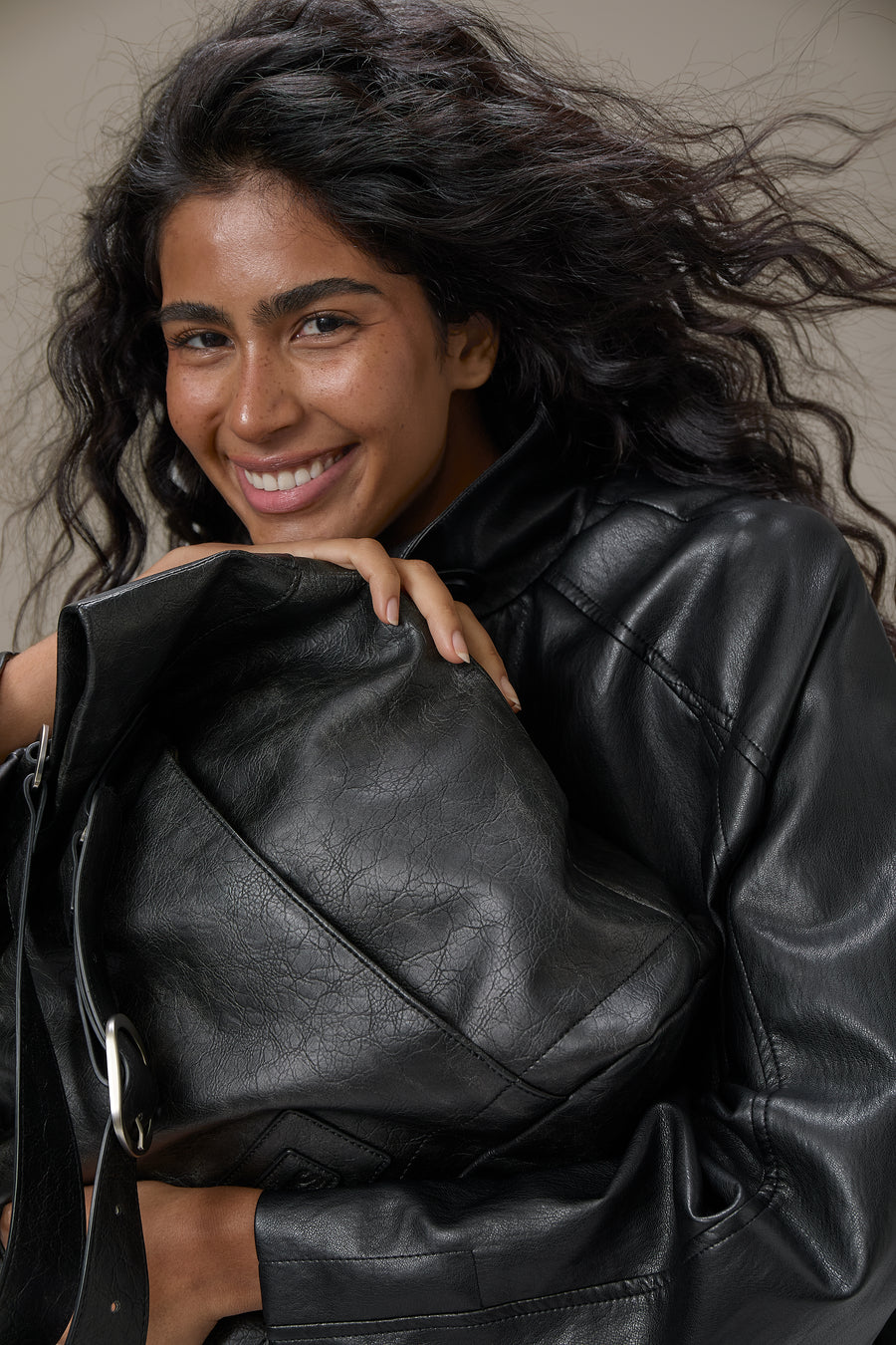 Burbank Faux Leather Everyday Tote Bag