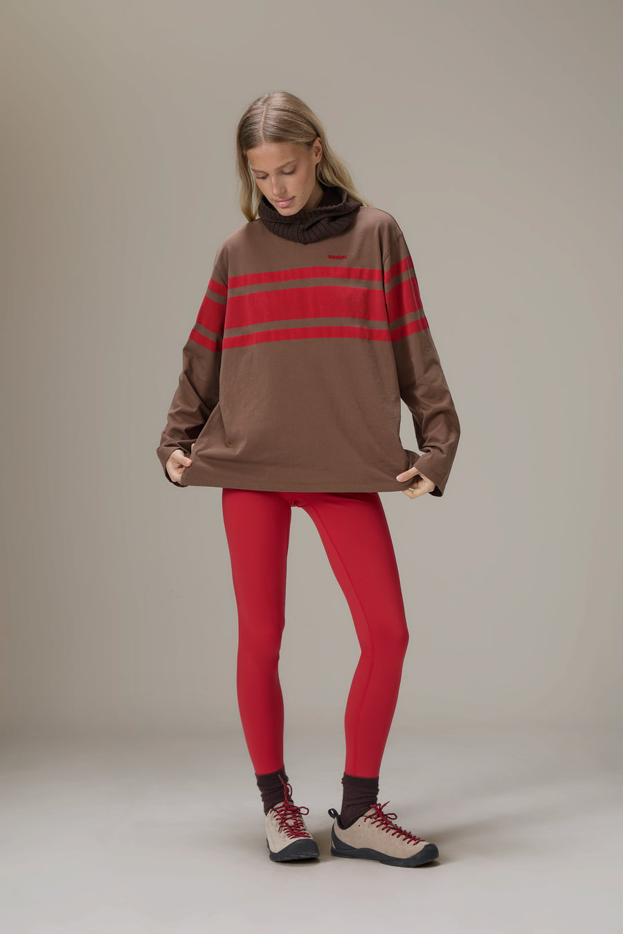 Boardwalk Long Sleeve Tee in Brown