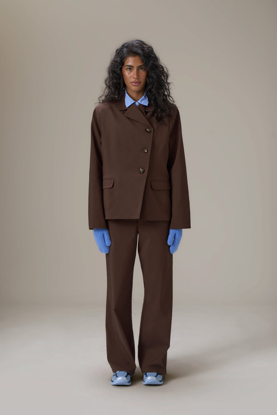 Fargo Boxy Blazer in Walnut Brown