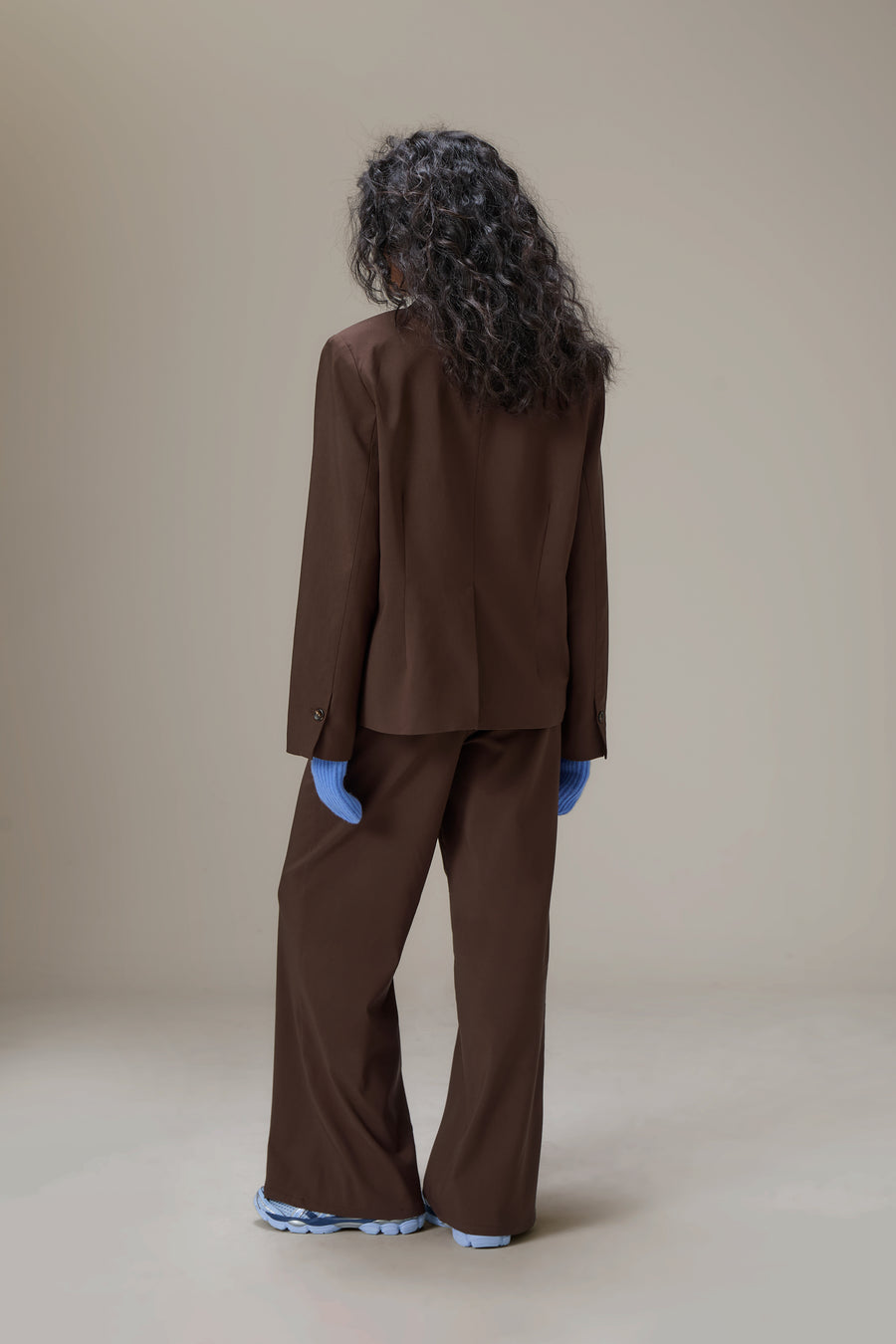 Fargo Straight Leg Trousers in Walnut Brown