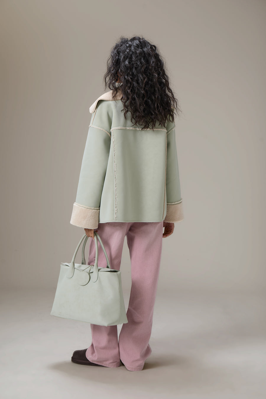 Mopsy Wide Leg Jeans in Washed Pink