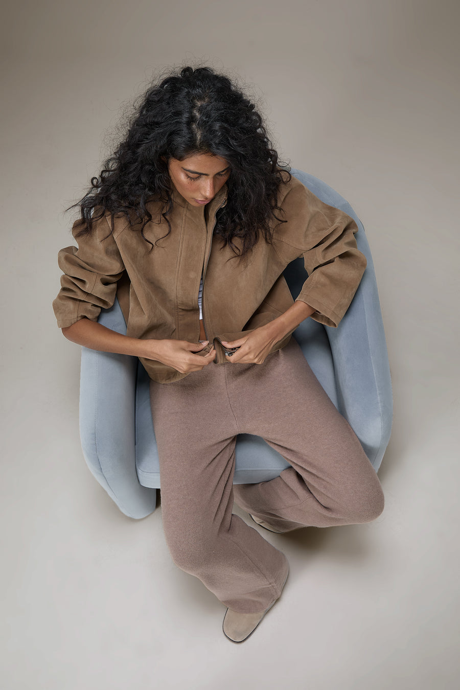 Lady Faux Suede Jacket