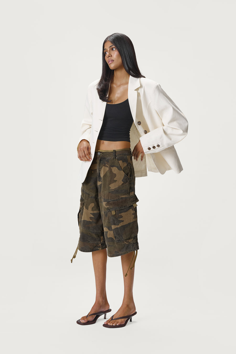 Frankie Linen Blazer in Natural