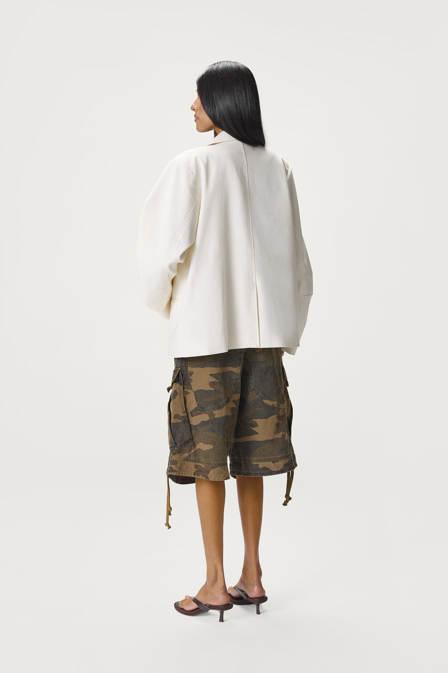 Frankie Linen Blazer in Natural