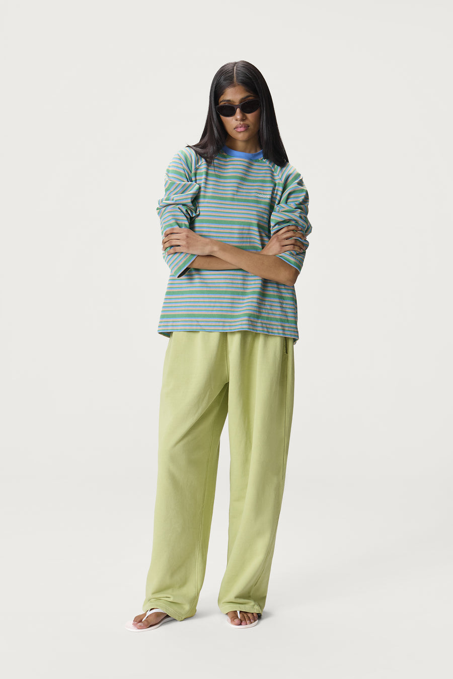 Douglas Oversized Long Sleeve Tee in Spring