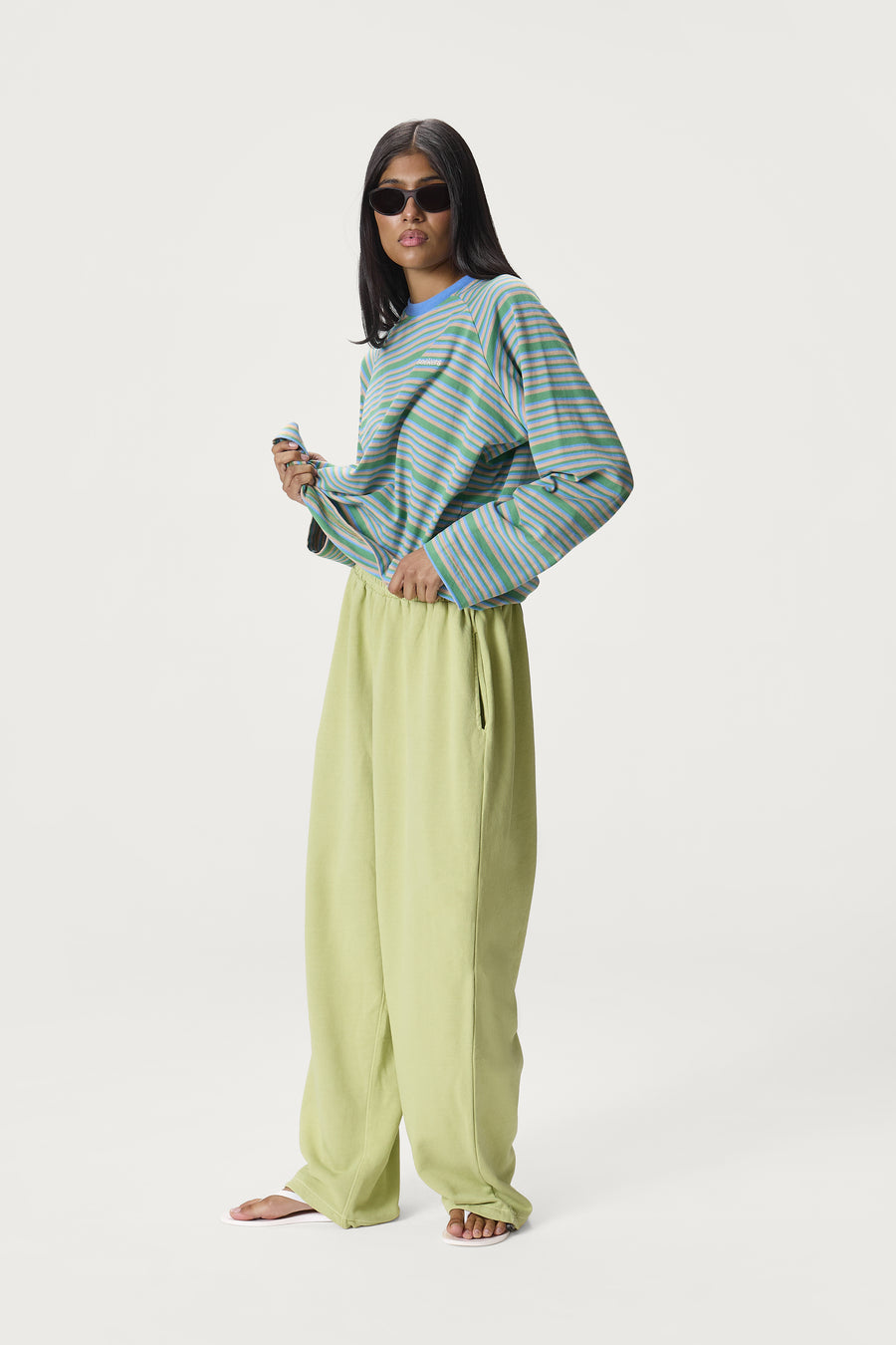 Douglas Oversized Long Sleeve Tee in Spring
