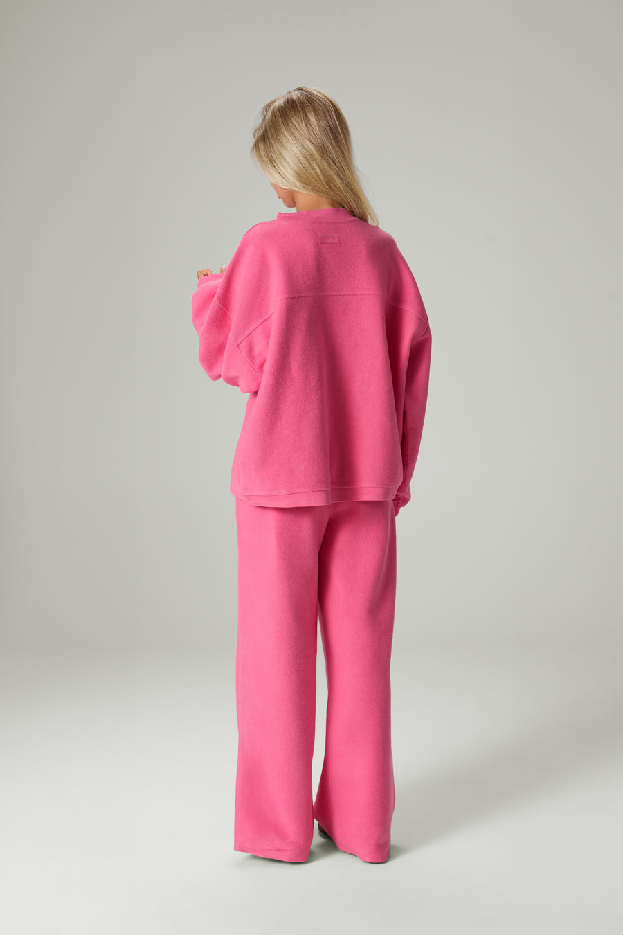 Seekie Brushed Sweatshirt in Hot Pink