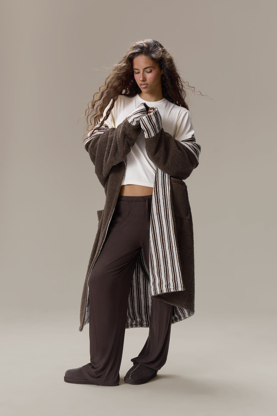 Seekers Sleepwear Modal Jersey Tee in Cream