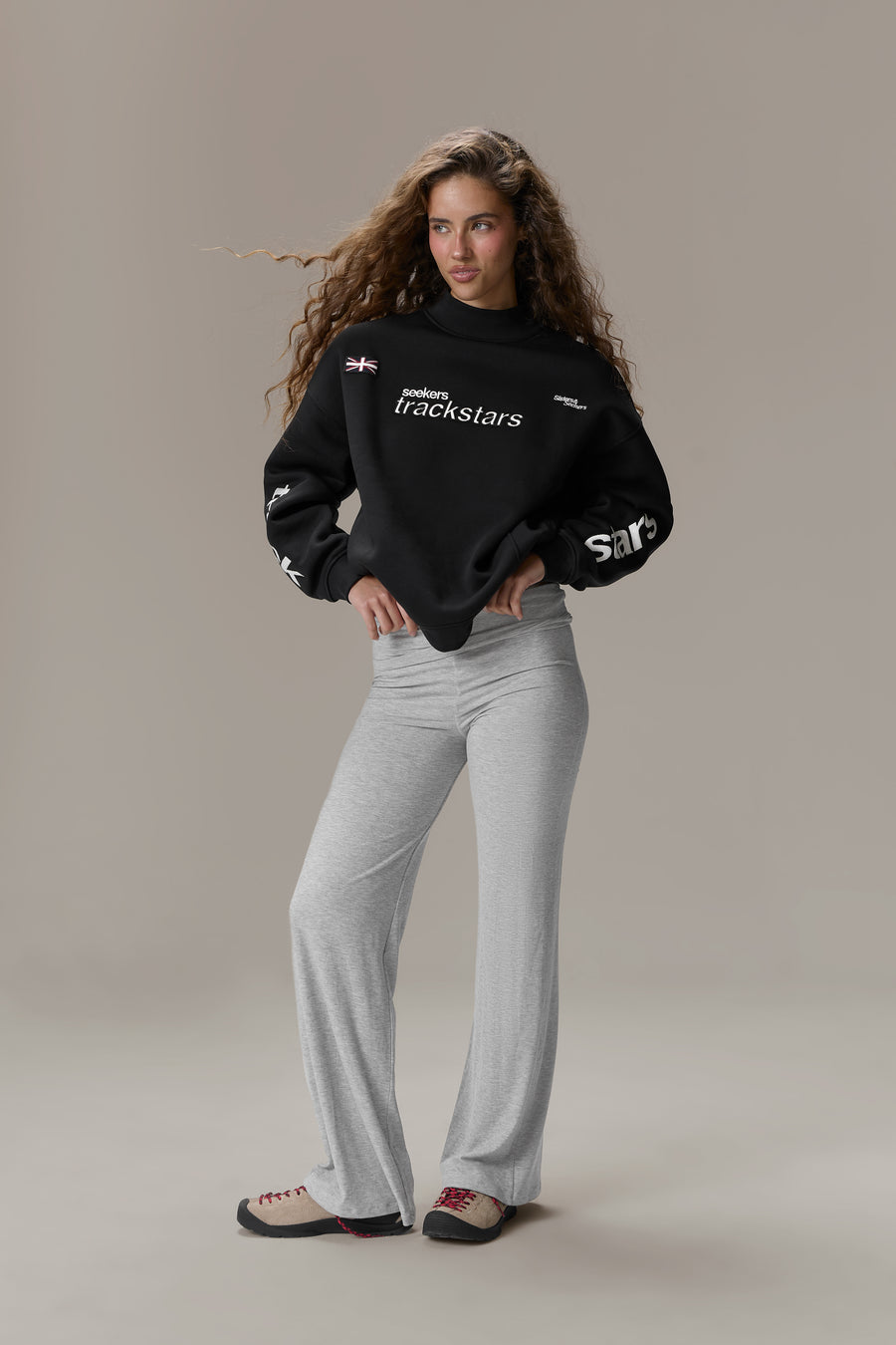 Trackstars Sweatshirt in Black