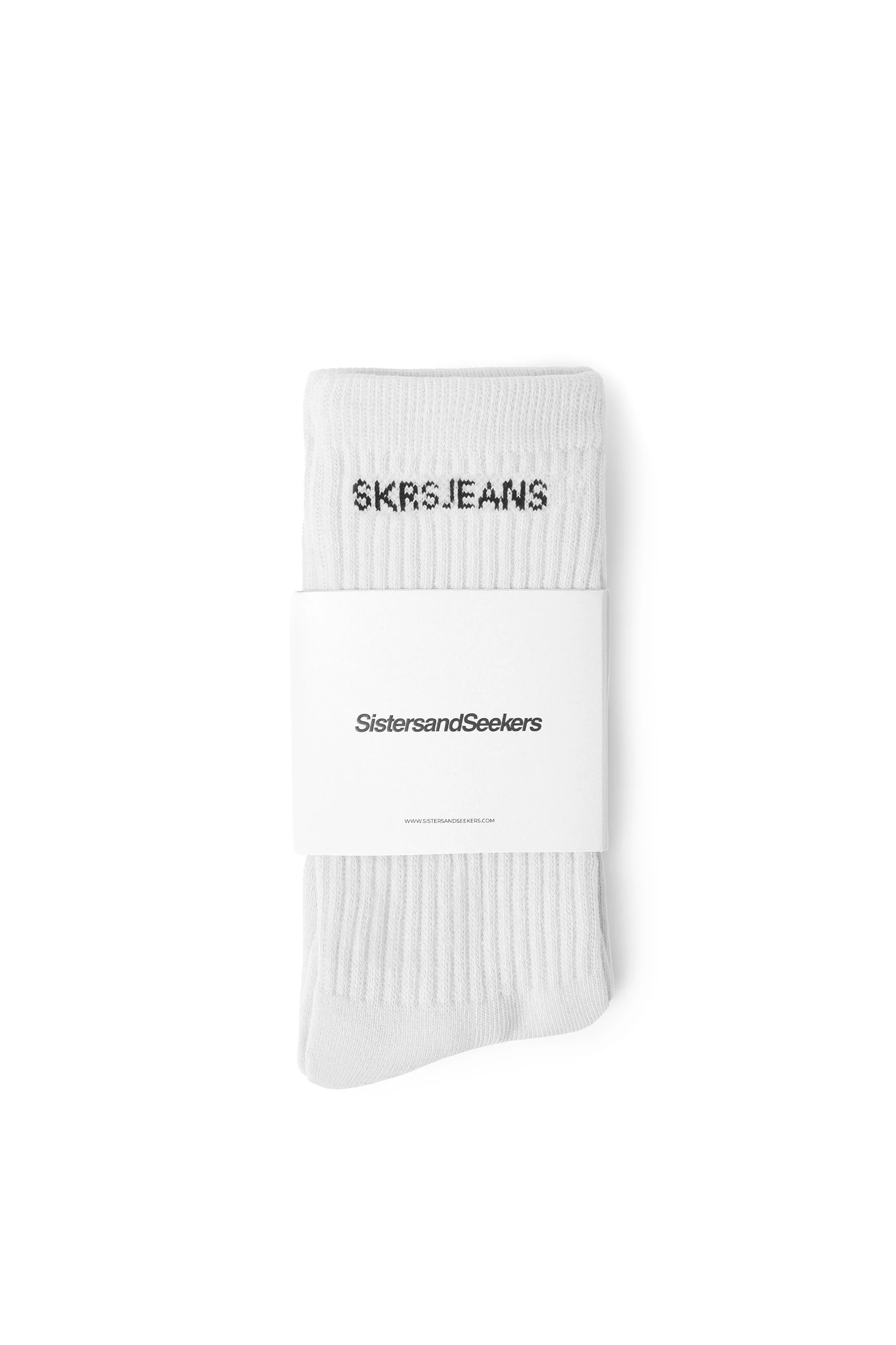 SKRS Classic Crew Socks in White