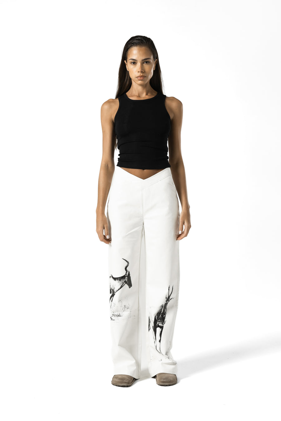 Proenza Schouler White Label Leather Straight Pant in Black – Hampden  Clothing