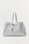 Sabrina City Shoulder Bag in Metallic Silver