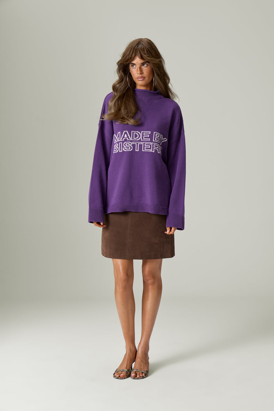 Made by Knit Sweater in Purple
