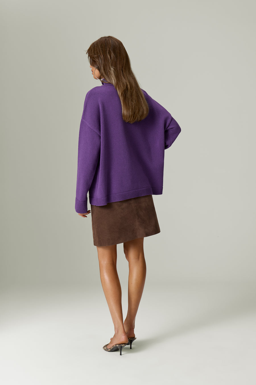 Made by Knit Sweater in Purple