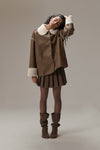 Tully Reversible Coat in Brown Bear