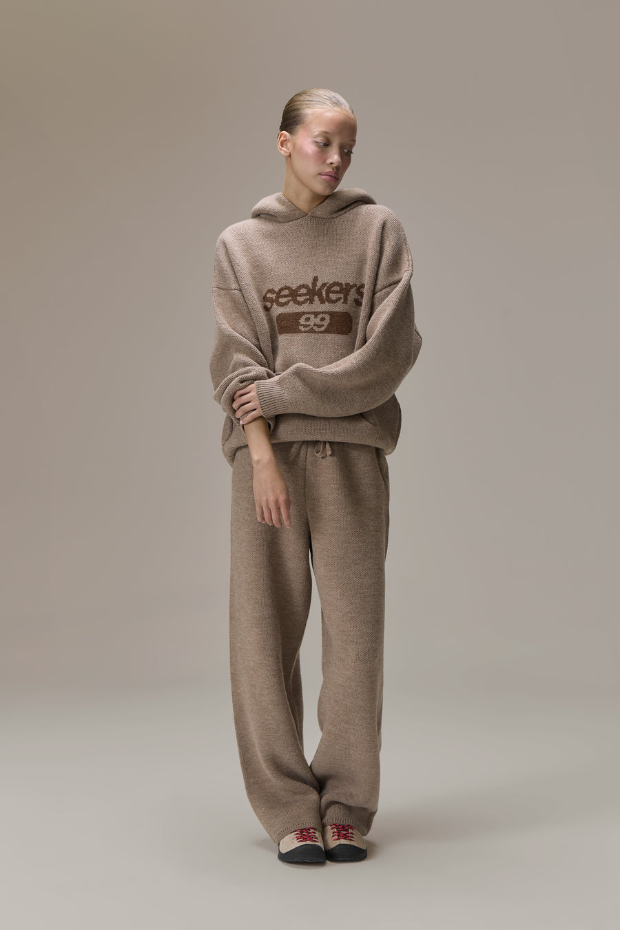 Seekers Knit Pants in Soft Brown