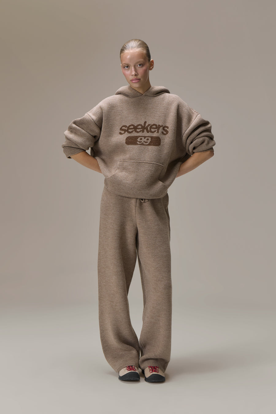 Seekers Knit Pants in Soft Brown