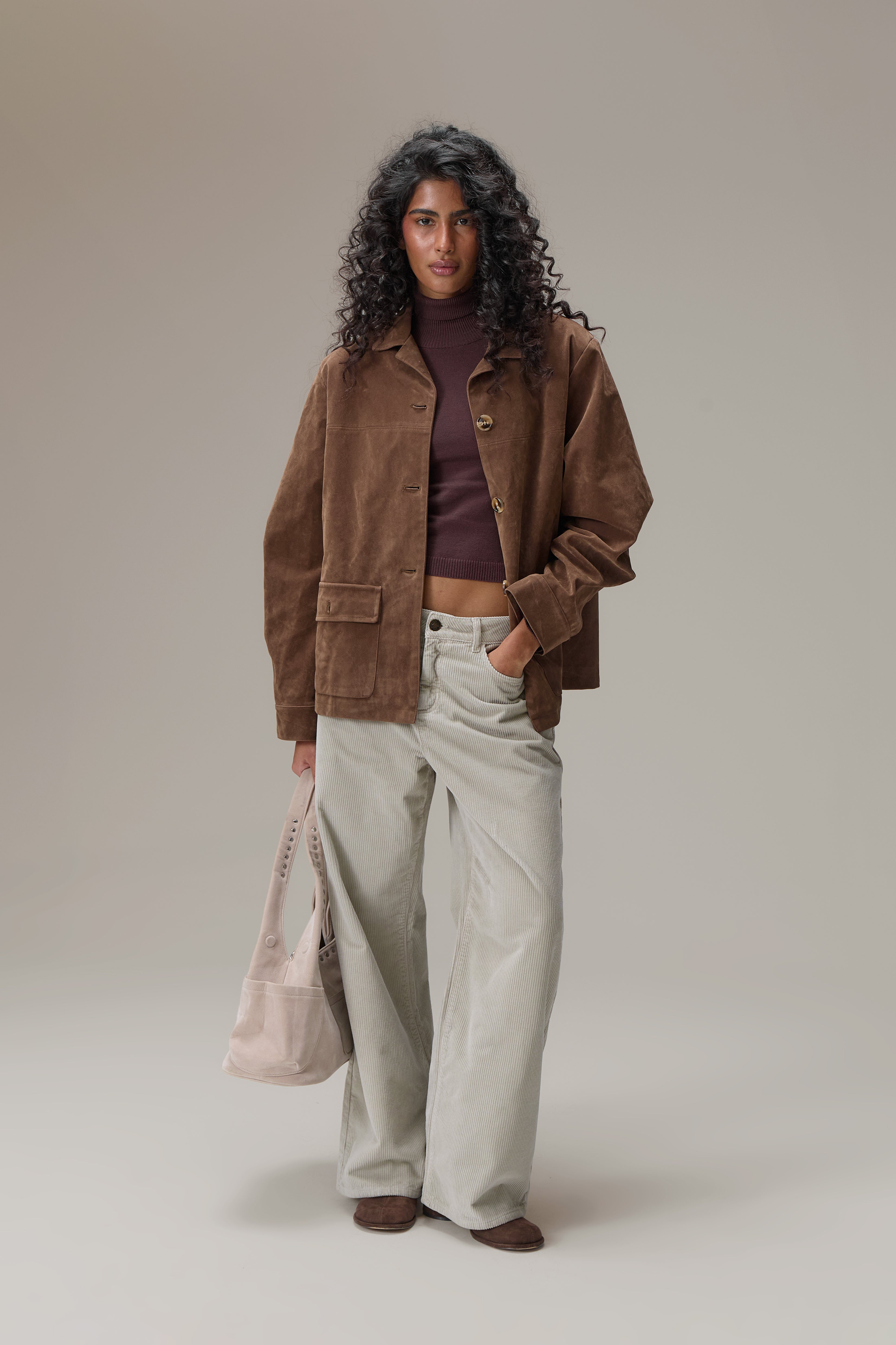 Jackson Faux Suede Blazer