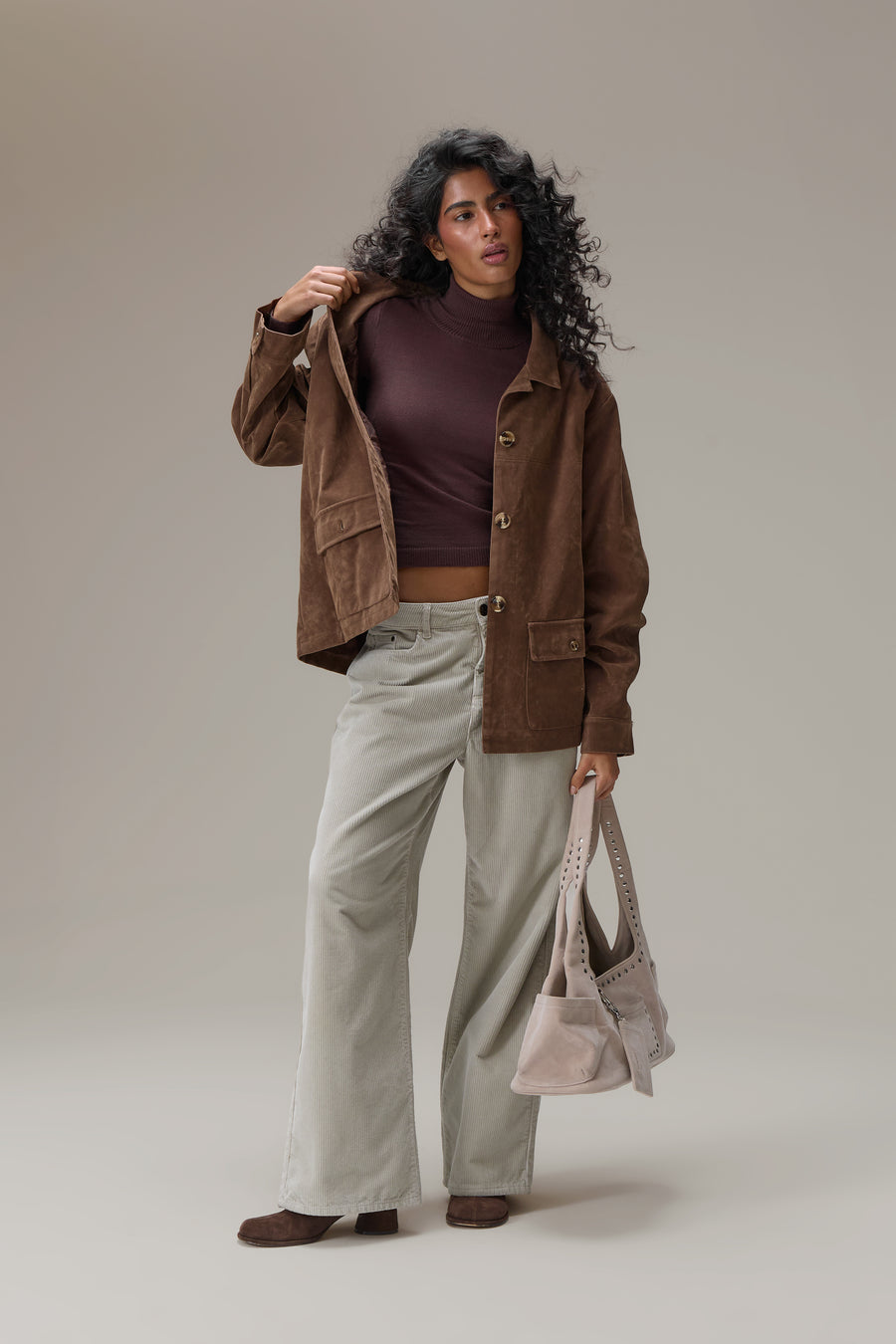 Jackson Faux Suede Blazer