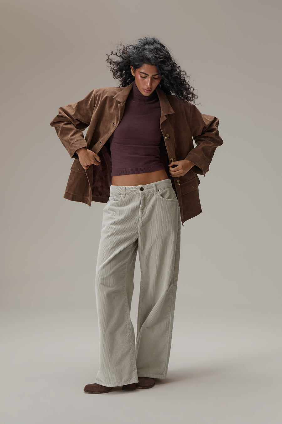 Jackson Faux Suede Blazer