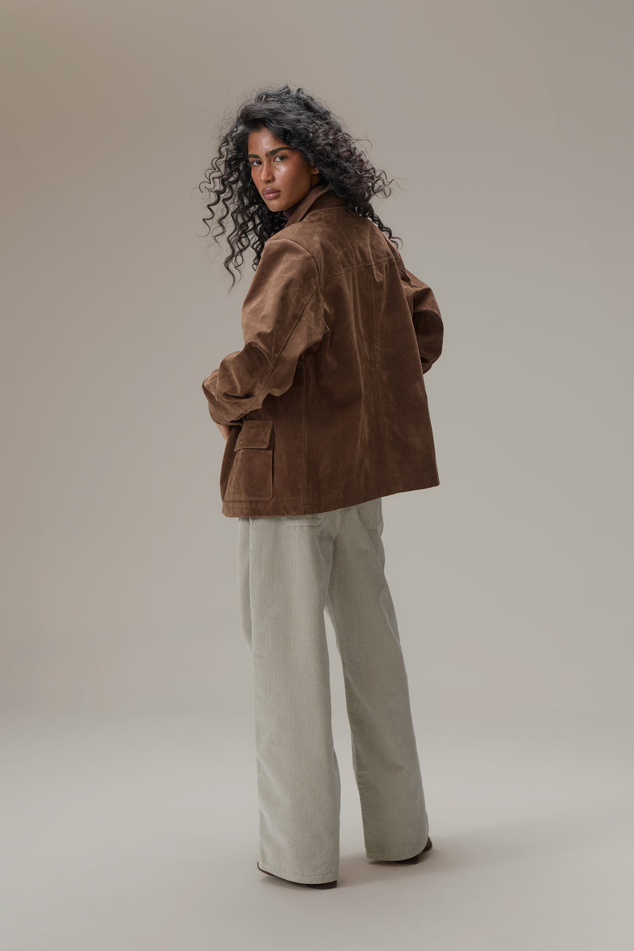 Jackson Faux Suede Blazer