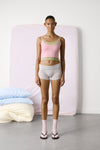 Huggie Layered Strappy Top in Soft Pink