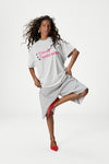 Forecaster Oversized Tee in Grey Marl
